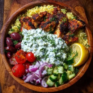 Gyro Bowls with Creamy Tzatziki Drizzle Recipe