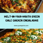 Mexican Green Chile, Chicken & Cheese Enchiladas Recipe