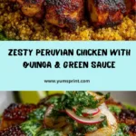 Peruvian Chicken and Quinoa with Spicy Green Sauce Recipe