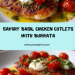 Cutlets with Tomato and Burrata Topping Recipe