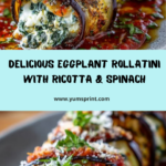 Eggplant Rollatini with Ricotta and Spinach Recipe