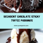 Chocolate Sticky Toffee Puddings for Two Recipe