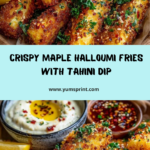 Maple-Glazed Halloumi Fries with a Lemon-Tahini Dip Recipe