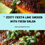 Fiesta Lime Chicken with Cilantro Lime Salsa Recipe