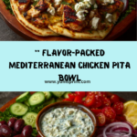 Mediterranean Chicken Pita Bowl with Whipped Feta Sauce Recipe