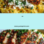 Lemon Garlic Chicken Orzo with Garlic Whipped Feta Recipe