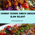 Crunchy Sesame Ginger Chicken Slaw Recipe