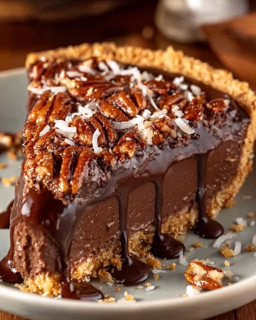 No-Bake German Chocolate Pie Recipe - Recipe Image