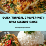 Tropical Grouper with Spicy Coconut (Ready in 5 Minutes) Recipe