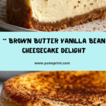 Brown Butter Vanilla Bean Cheesecake Recipe