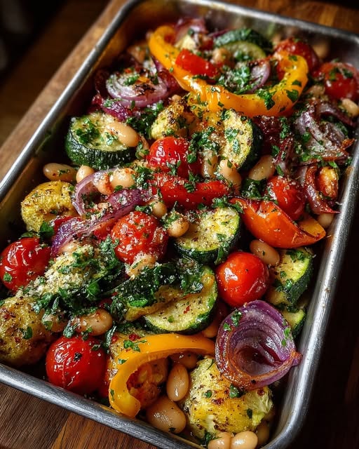 Rustic Roasted Vegetable Bake with Cannellini Beans Recipe 6 Rustic Roasted Vegetable Bake with Cannellini Beans Recipe - Recipe Image