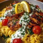 Orzo Bowl with Whipped Feta Yogurt Sauce Recipe