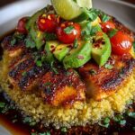 cado Quinoa Stack with Hot Honey Drizzle Recipe