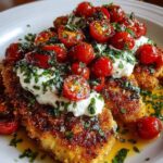 Place cooked chicken cutlets on plates Recipe