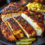Crunchy Parmesan Chicken with Tangy Dill Pickle Flavor Recipe