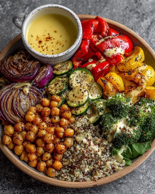 a Bowls with Maple Dijon Tahini Dressing Recipe 4 a Bowls with Maple Dijon Tahini Dressing Recipe - Recipe Image