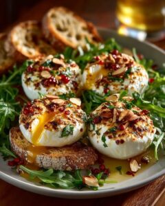 Burrata Bomb with Hot Honey & Almond Crunch Recipe