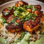 Peruvian Chicken and Rice with Green Sauce Recipe