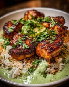 Peruvian Chicken and Rice with Green Sauce Recipe