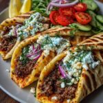 Greek Beef Wraps with Dill Garlic Feta Recipe