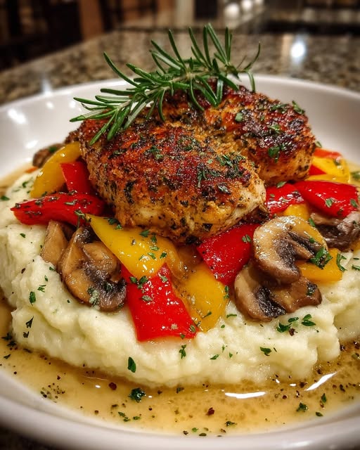 ers & Mushrooms + Creamy Mashed Potatoes Recipe
