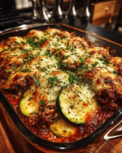 Ground Beef Zucchini Bake (Low Carb) Recipe