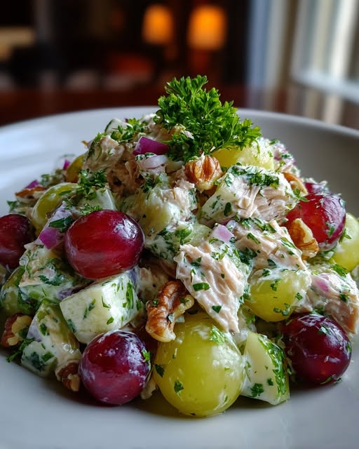 Healthy Tuna Waldorf Salad Recipe