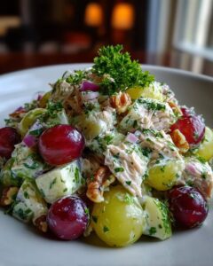 Home 9 Healthy Tuna Waldorf Salad Recipe