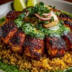 Peruvian Chicken and Quinoa with Spicy Green Sauce Recipe