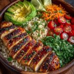 Honey Lime Chicken & Avocado Brown Rice Power Stack Recipe