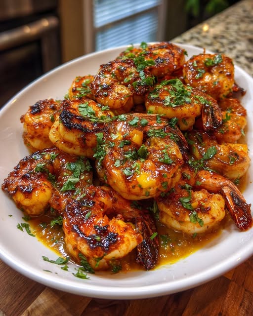 Grilled Shrimp with Spicy Mango Lime Coulis Recipe - Recipe Image