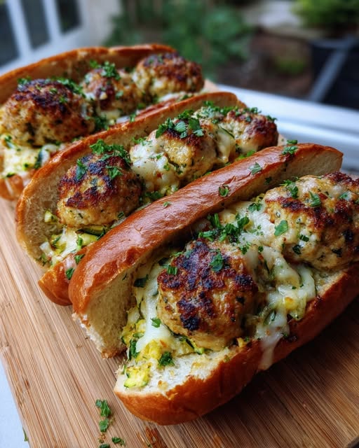 Zucchini Meatball Subs Recipe