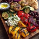 Mediterranean Tapas Board with Roasted Veggies and Feta Recipe