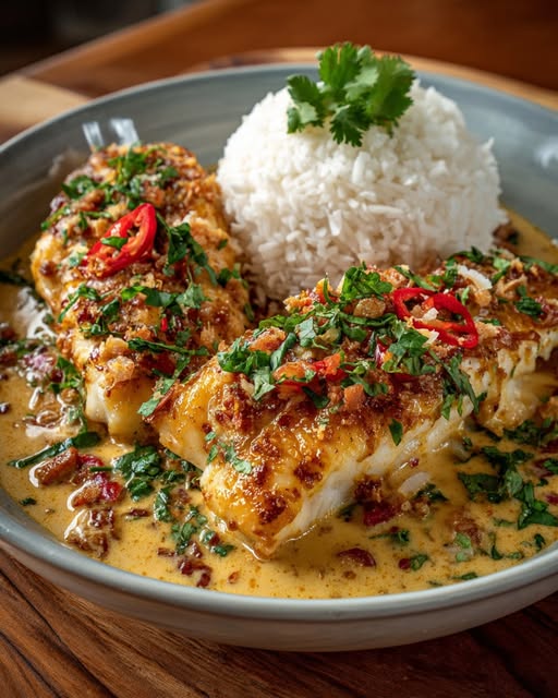 Tropical Grouper with Spicy Coconut (Ready in 5 Minutes) Recipe