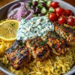 Orzo Bowl with Garlic Feta Yogurt Sauce Recipe