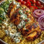 scous Bowl with Garlic Feta Yogurt Sauce Recipe
