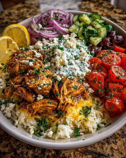 n Gyro Rice Bowl with Creamy Garlic Feta Recipe 6 n Gyro Rice Bowl with Creamy Garlic Feta Recipe - Recipe Image