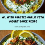 wl with Roasted Garlic Feta Yogurt Sauce Recipe