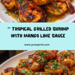 Grilled Shrimp with Spicy Mango Lime Coulis Recipe