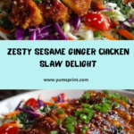 Crunchy Sesame Ginger Chicken Slaw Recipe