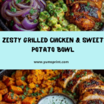 l with Avocado Salsa + Garlic Yogurt Dip Recipe