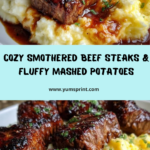 Smothered Beef Steaks & Mashed Potato Heaven Recipe
