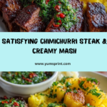Chimichurri Steak & Mash Plate Recipe