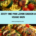 One-Pan Lemon Chicken and Veggie Orzo Recipe