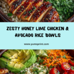 Honey Lime Chicken & Avocado Brown Rice Power Stack Recipe