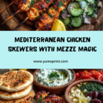 Mediterranean Chicken Skewers with Mezze Tray Recipe