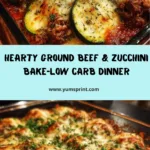 Ground Beef Zucchini Bake (Low Carb) Recipe
