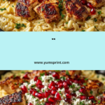 et with Feta Sauce & Roasted Pomegranate Recipe