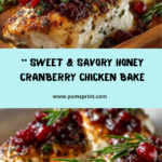 Honey Cranberry Chicken Bake with Ricotta Cheese Recipe