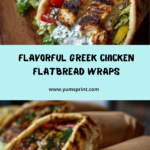 Flatbread Wraps with Garlic Yogurt Sauce Recipe